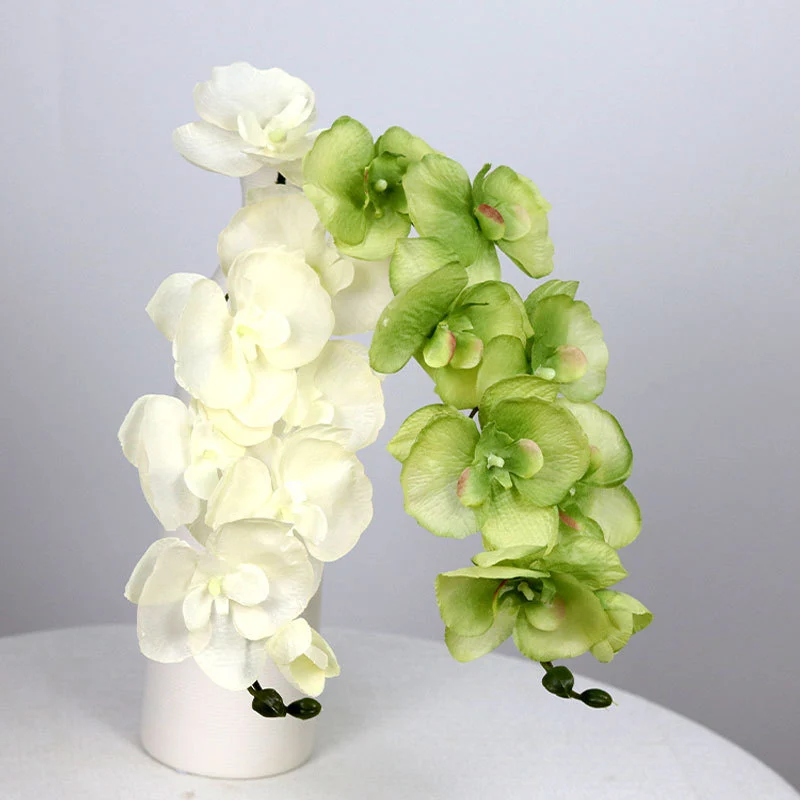 Künstliche Phalaenopsis-Orchidee, 68 cm, 8 Blüten, Seide, realistisch für Hochzeit, Hotel, Wohnkultur, ganzjährige Dekoration