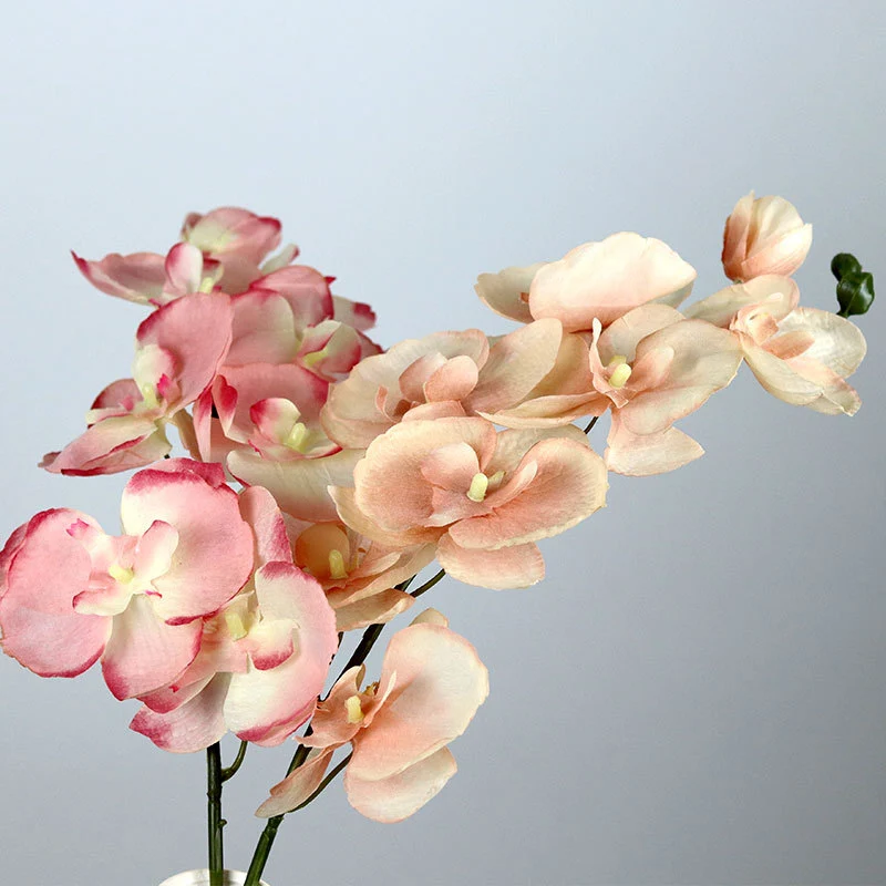 Künstliche Phalaenopsis-Orchidee, 68 cm, 8 Blüten, Seide, realistisch für Hochzeit, Hotel, Wohnkultur, ganzjährige Dekoration