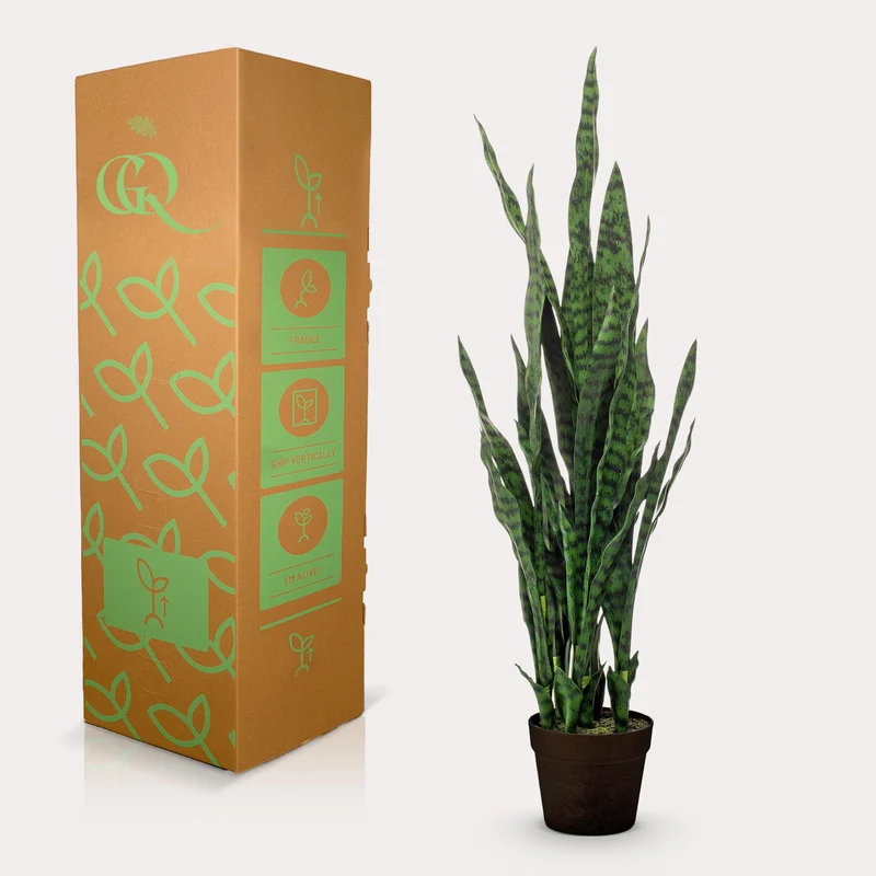 Kunstpflanze Sansevieria ‘Black Coral’ 97 cm | Frauenzunge