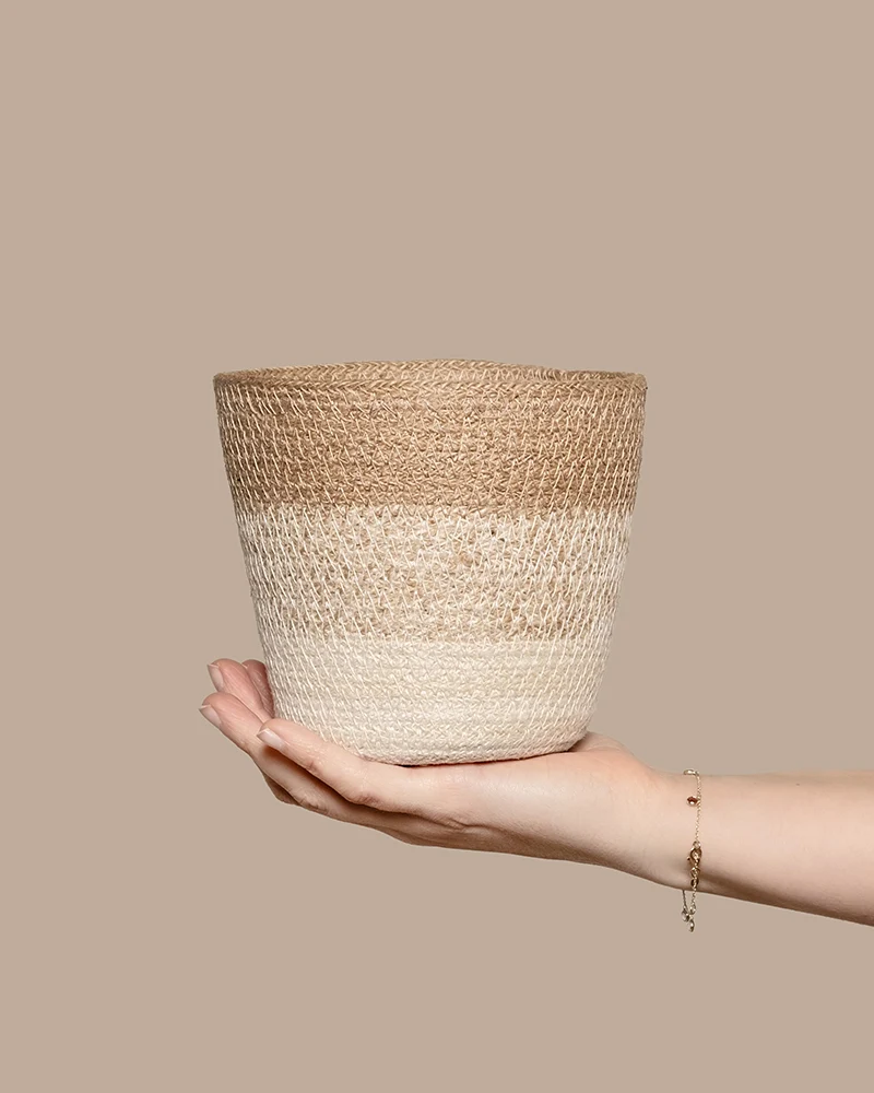 Pflanzenkorb aus Jute (Lapis | 14 cm ⌀)