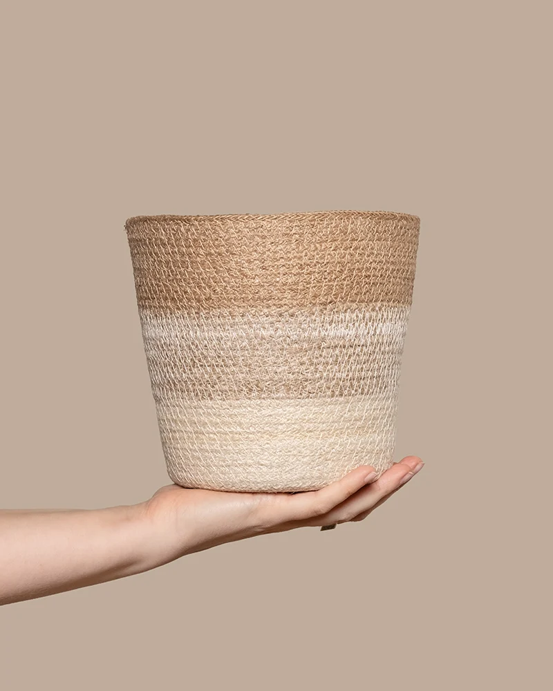 Pflanzenkorb aus Jute (Lapis | 18 cm ⌀)