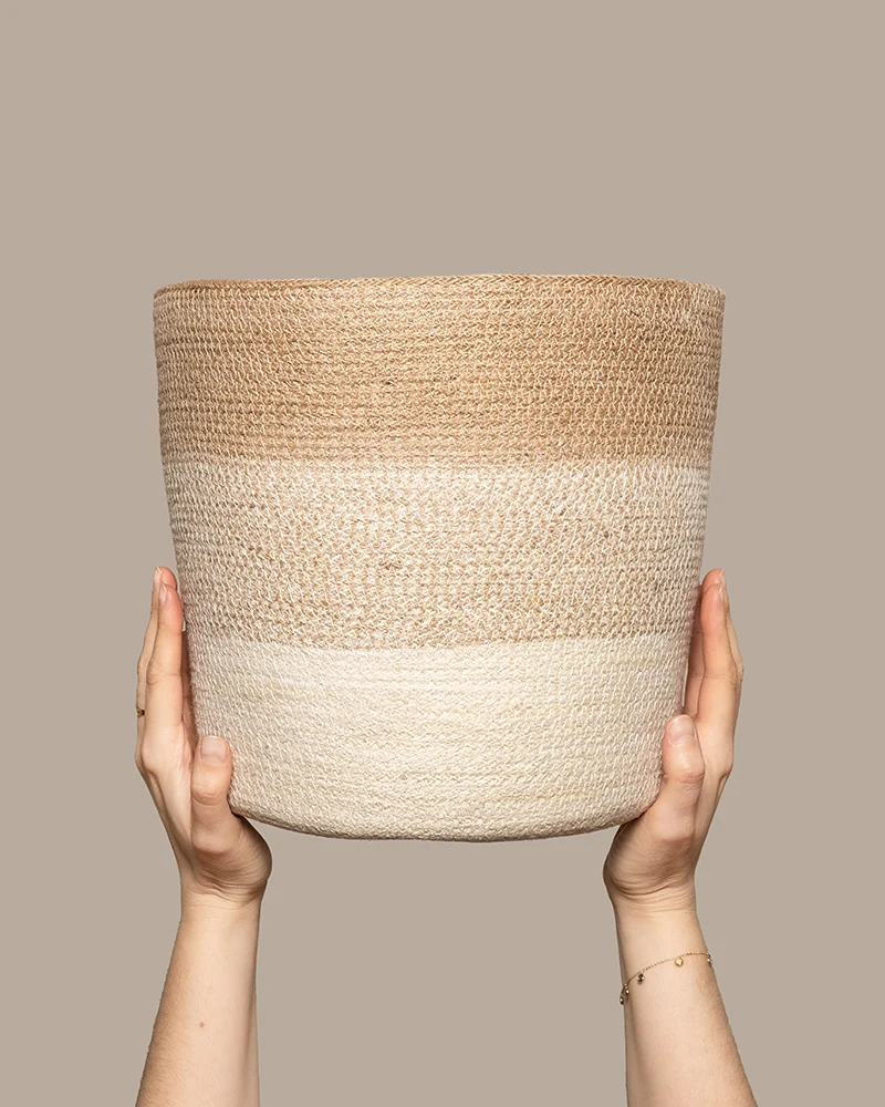 Pflanzenkorb aus Jute (Lapis | 30 cm ⌀)