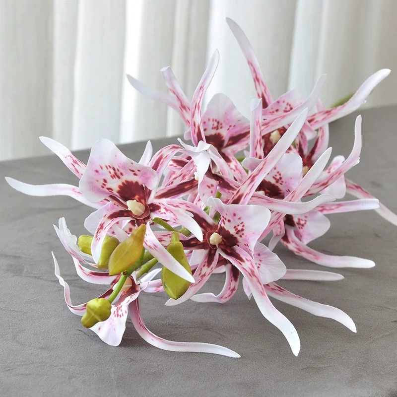 Künstliche Phalaenopsis Orchidee, 87 cm, Real-Touch Latex, Weiß/Rosa/Rot, für Hochzeiten, Wohnkultur, Floristik, langlebig