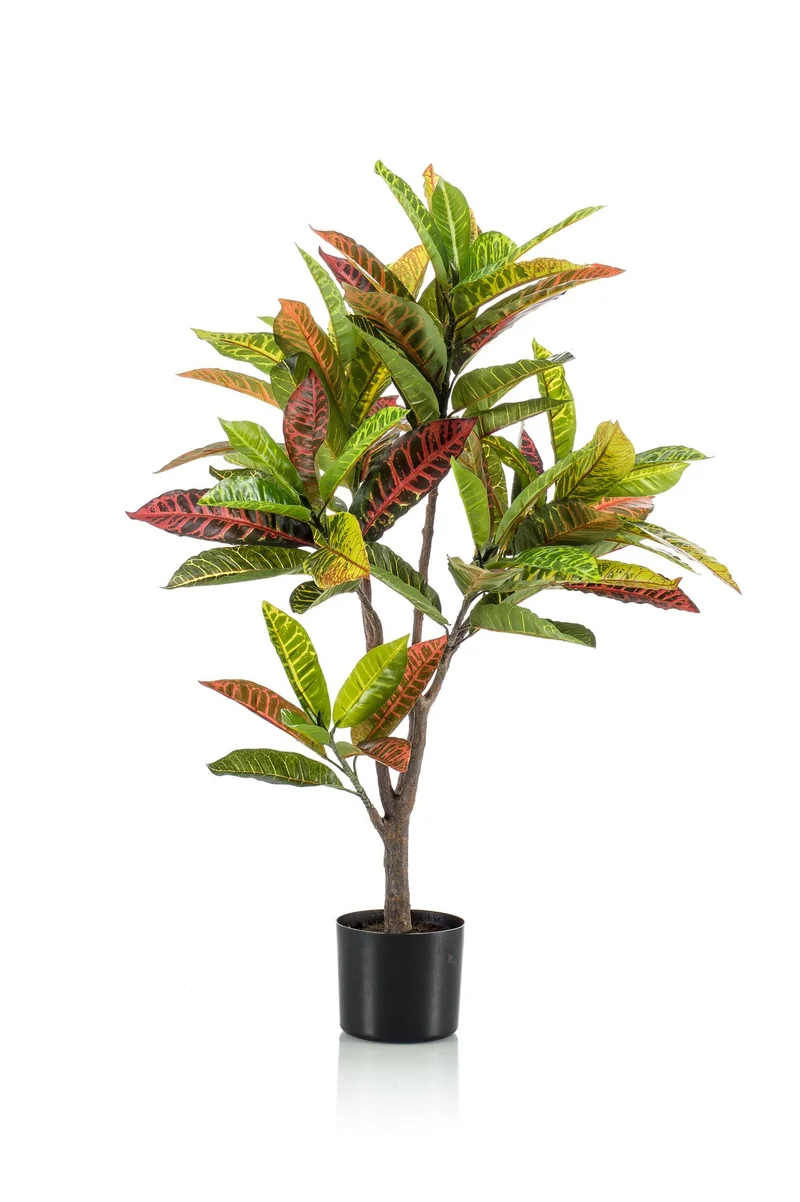 Kunstpflanze - Croton Codiaeum - Wunderstrauch - 95cm & 120cm