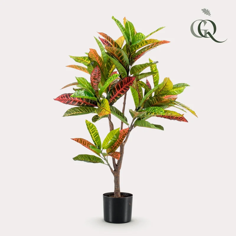Kunstpflanze - Croton Codiaeum - Wunderstrauch - 95cm & 120cm