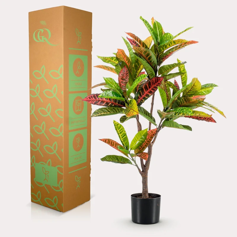 Kunstpflanze - Croton Codiaeum - Wunderstrauch - 95cm & 120cm