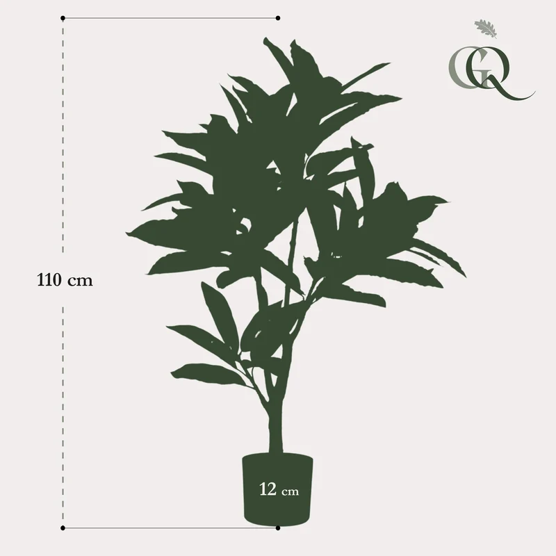 Kunstpflanze - Croton Codiaeum - Wunderstrauch - 95cm & 120cm