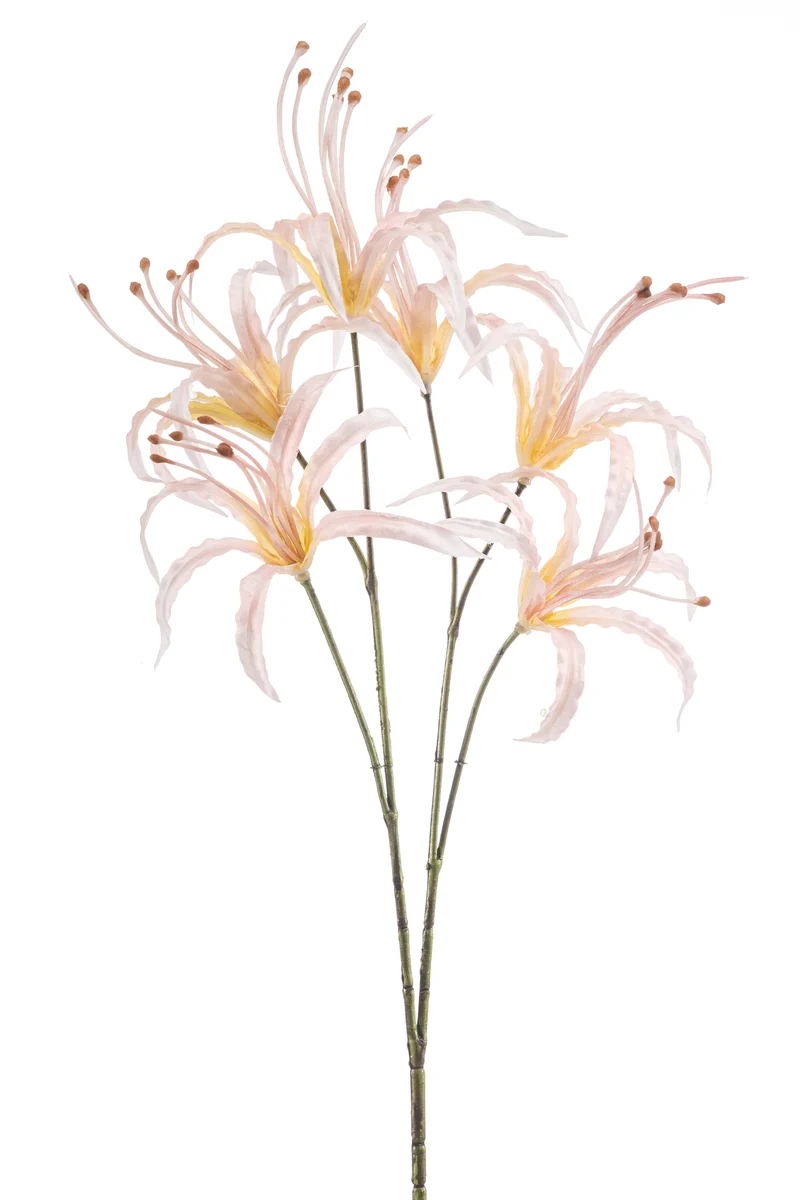 Nerine künstlich 55 cm - 1 Stiel - Pfirsich
