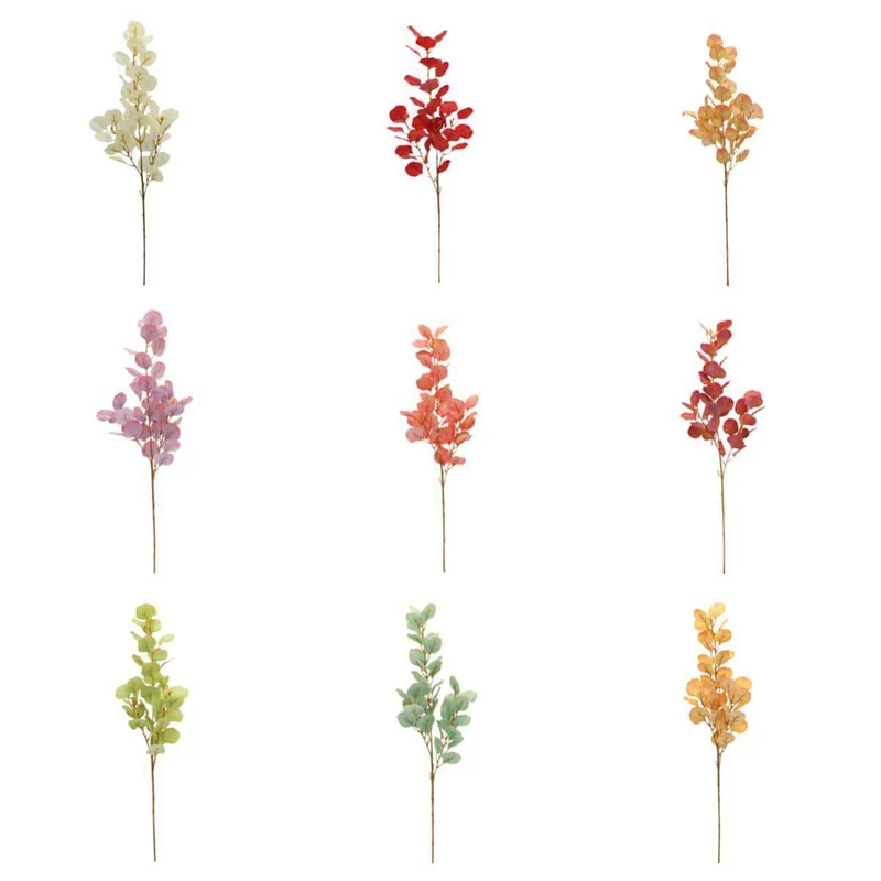 Künstliche Eukalyptuszweige mit Apfelblättern, 85 cm lang, hochrealistisch für Wohnkultur, Hochzeiten, Events, Geschäftsdékor