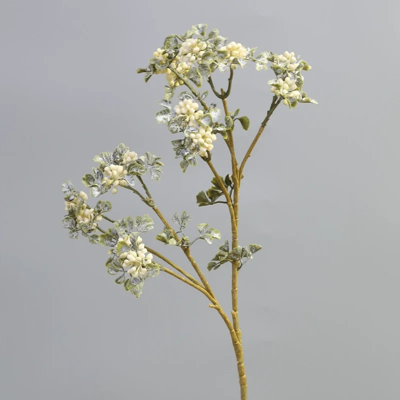 Künstliche Herbstbeeren mit Lace-Effekt, 60 cm, Real-Touch, für Hochzeiten, Home-Dekoration, Floristik, Hotel-Deko, 3 Farben
