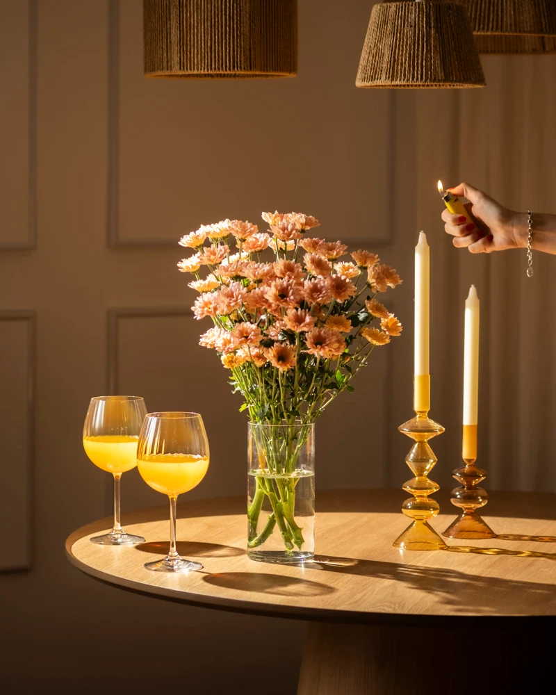 Chrysanthemen pfirsich