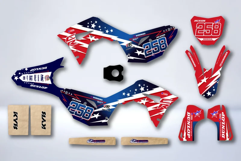 Kit Déco HONDA CRF 450 2017-2020 CRF 250 2018-2021 - IROKANE