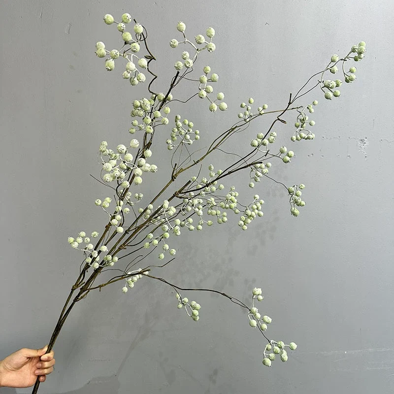 Künstliche Winterbeeren-Zweigdekoration, 110 cm, Real-Touch, für Hochzeiten, Floristik, Wohnaccessoires, Hotel-Dekoration