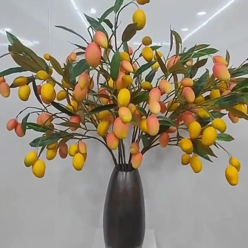 Realistische Kunstmango, 100 cm, Mixed Material, Dekoration für Zuhause, Hochzeiten, Fotografie