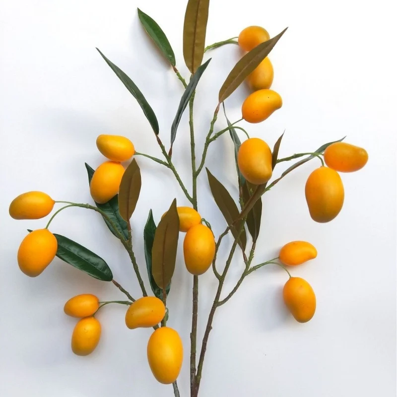 Realistische Kunstmango, 100 cm, Mixed Material, Dekoration für Zuhause, Hochzeiten, Fotografie
