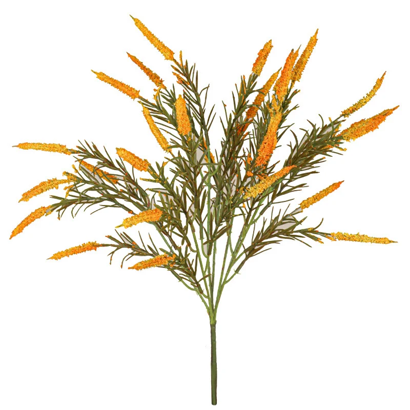Künstliches Hirsegras-Bündel, 45 cm, moderner Ins-Stil, realistische Dekoration für Vasen, Hochzeiten, Fotografie, ganzjähriger Schmuck