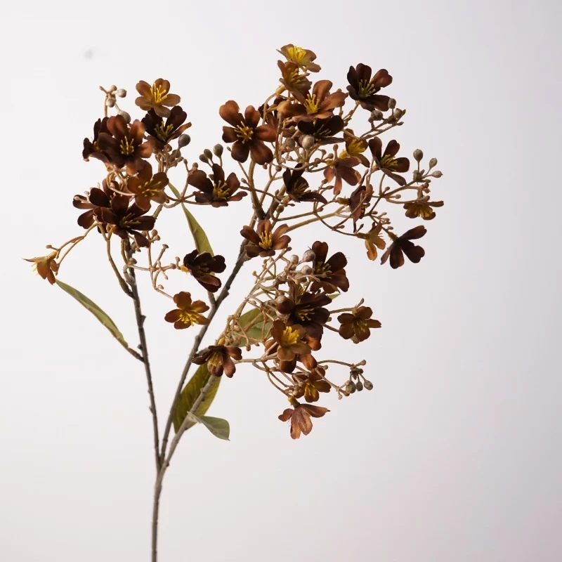 Künstliche Winterheide Einzelstiel, 60 cm, Naturgetreue Kunstblume für Vasen, Hochzeitsdekoration, Wohnaccessoires, Eventgestaltung
