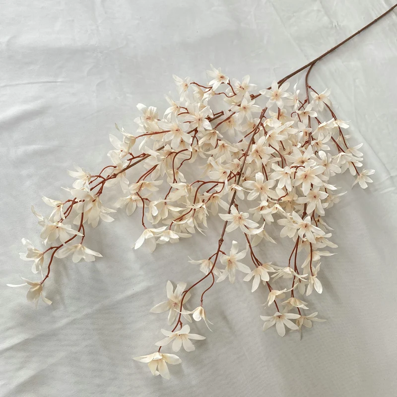 Künstliche Phalaenopsis-Orchidee, 130 cm lang, 144 Blüten, Seidenblumen, realistische Dekoration für Hochzeiten, Events, Zuhause, Büro, Hotel, ganzjährig