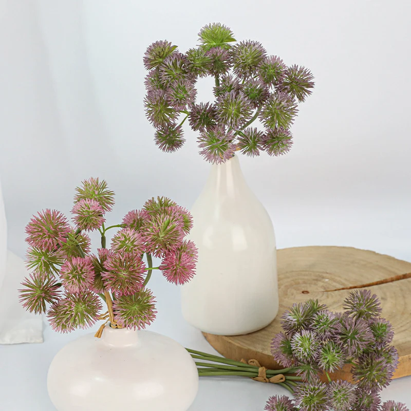 Künstliche Pusteblumen, 6 Stück, 27 cm, Kunststoff, realistisches Design für Vasen, Hochzeiten, Dekoration, Innenbereich