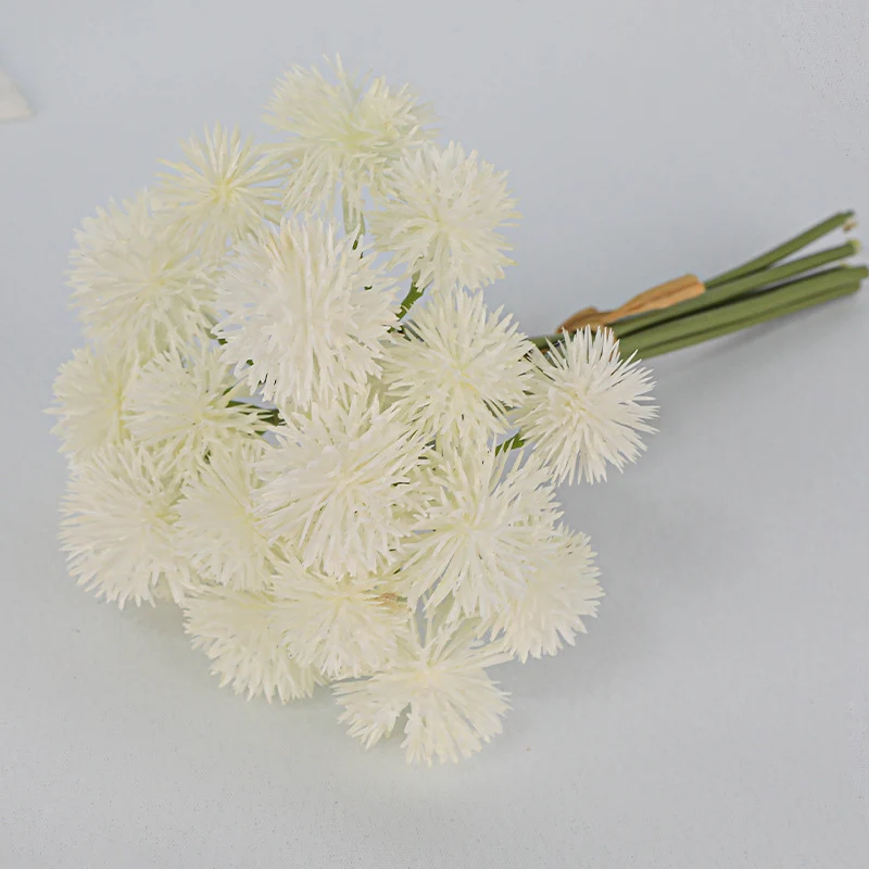 Künstliche Pusteblumen, 6 Stück, 27 cm, Kunststoff, realistisches Design für Vasen, Hochzeiten, Dekoration, Innenbereich