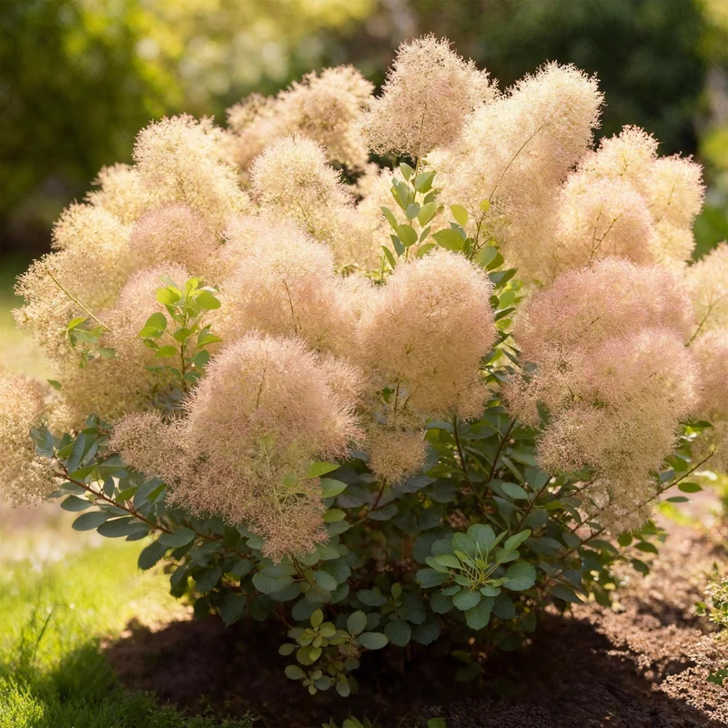 Cotinus coggygria ‘Young Lady’ (Perückenstrauch) – Grün | 35 cm