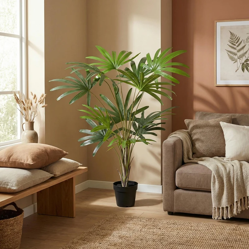 Künstliche Rhapis, hoch 120 cm