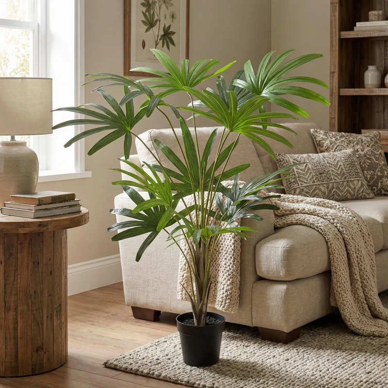 Künstliche Rhapis, hoch 120 cm