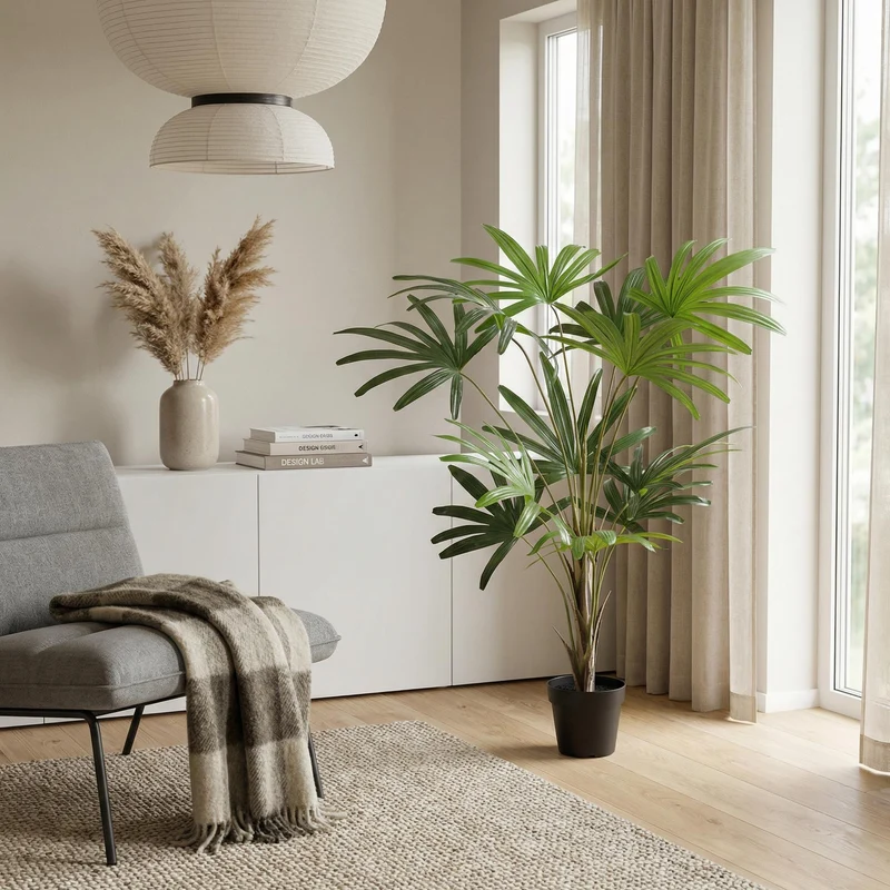 Künstliche Rhapis, hoch 120 cm