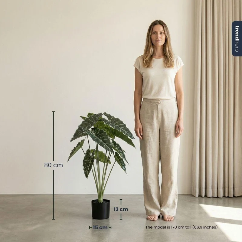 Kunstpflanze Alocasia 80 cm