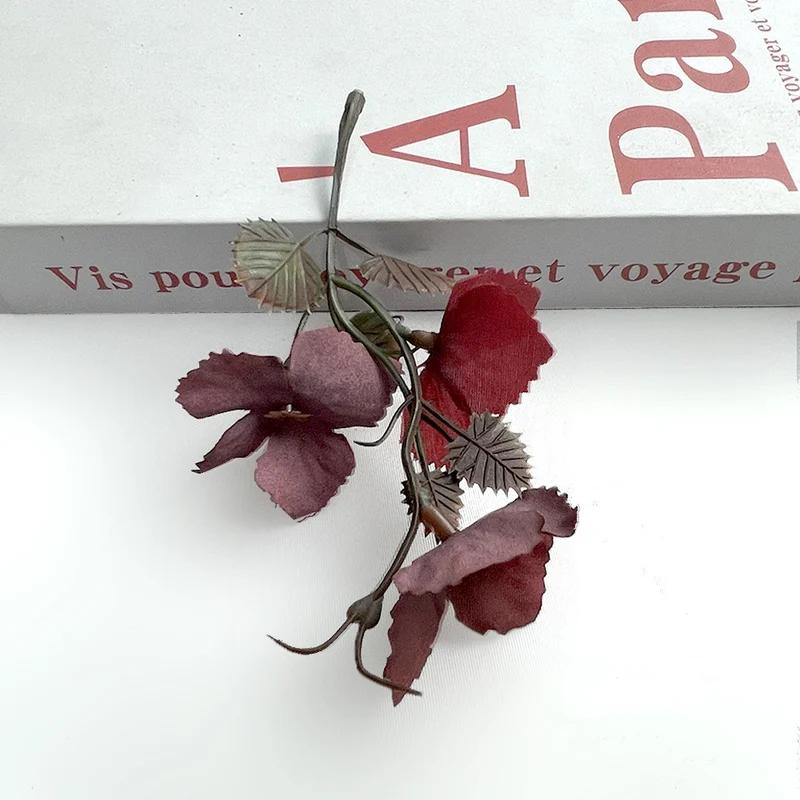Künstliche Herbst-Traubenblätter, 10 cm, Real-Touch, für Hochzeiten, Dekoration, DIY-Floristik, Brautaccessoires, Herbstdekoration
