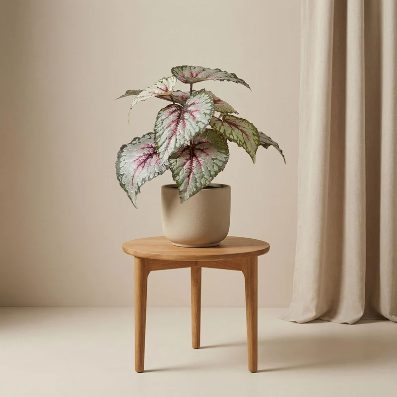 Künstliche Begonie 26 cm im Topf | UV-beständig | Indoor & Outdoor