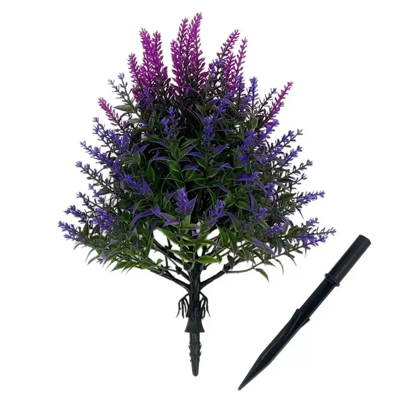 2er Set, 20" Lavendel Kunstblumen, realistisch, für Hochzeiten, Dekoration, Café, Einzelhandel, langlebig, pflegeleicht