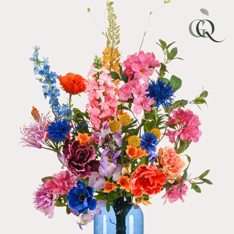 Künstlicher Blumenstrauß XL – Luxuriös und glamourös, 90 cm