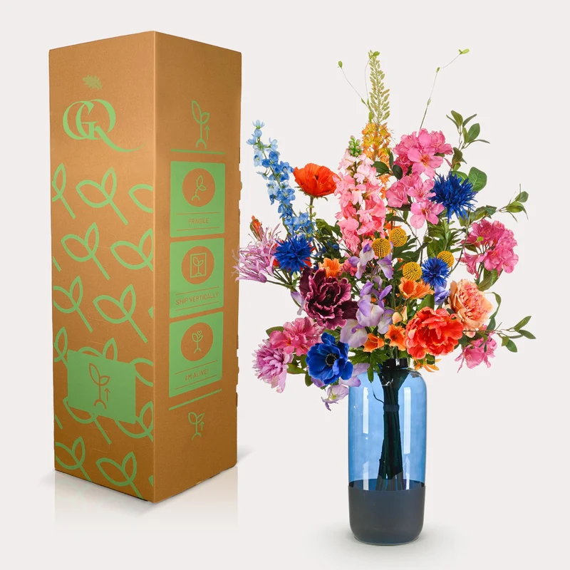 Künstlicher Blumenstrauß XL – Luxuriös und glamourös, 90 cm