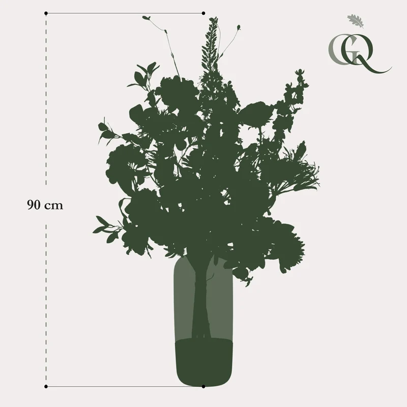 Künstlicher Blumenstrauß XL – Luxuriös und glamourös, 90 cm