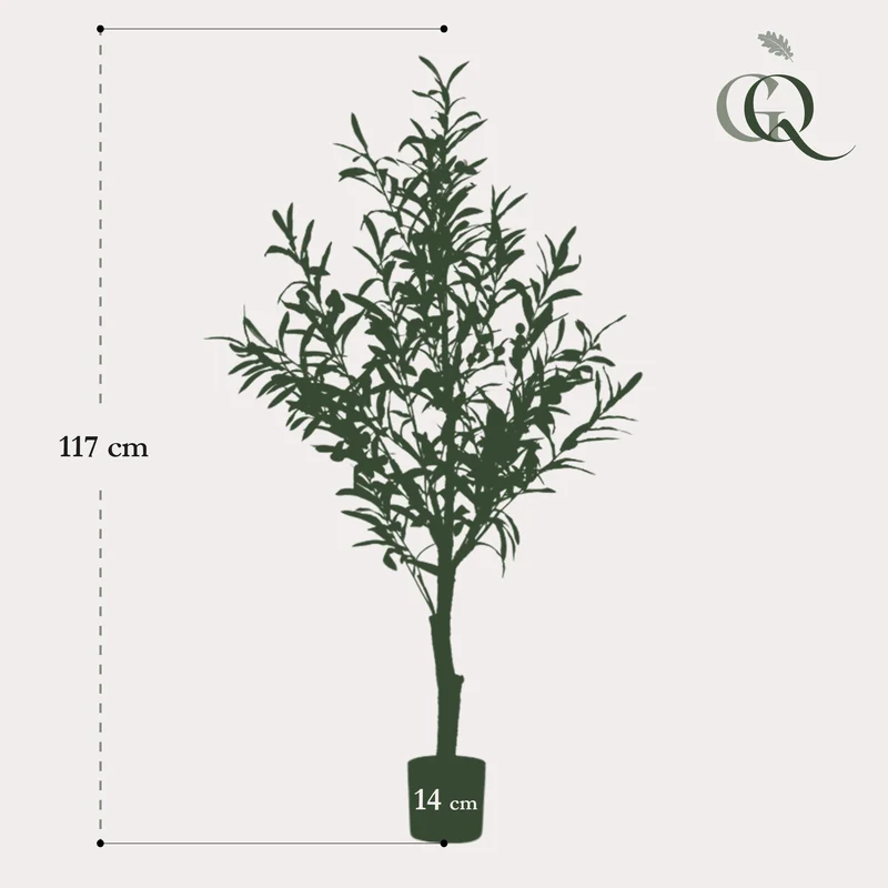 Künstlicher Olivenbaum kaufen – Olea europaea Kunstpflanze, 115–180 cm
