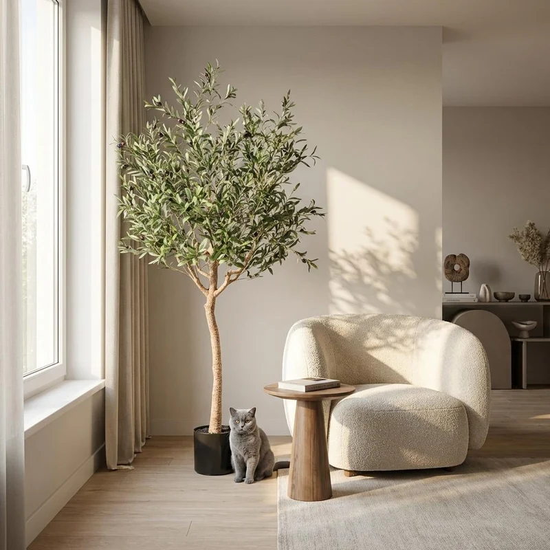 Künstlicher Olivenbaum kaufen – Olea europaea Kunstpflanze, 115–180 cm