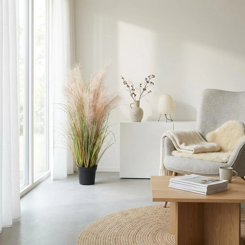 Kunstpflanze Phragmites Gras - 95cm