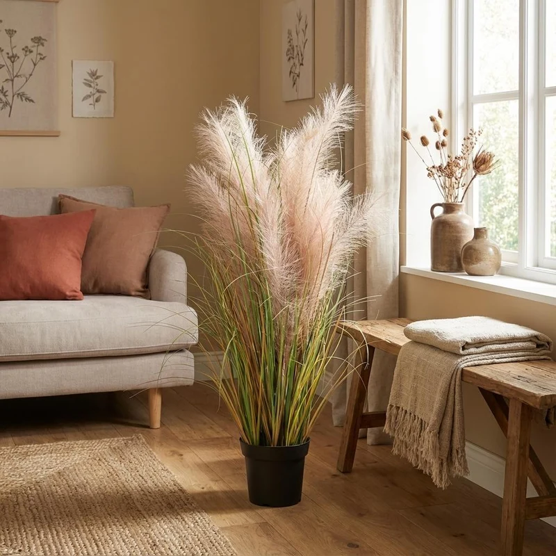 Kunstpflanze Phragmites Gras - 95cm