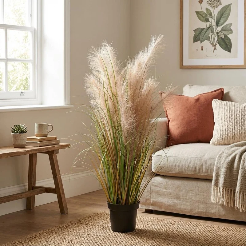 Kunstpflanze Phragmites Gras - 95cm