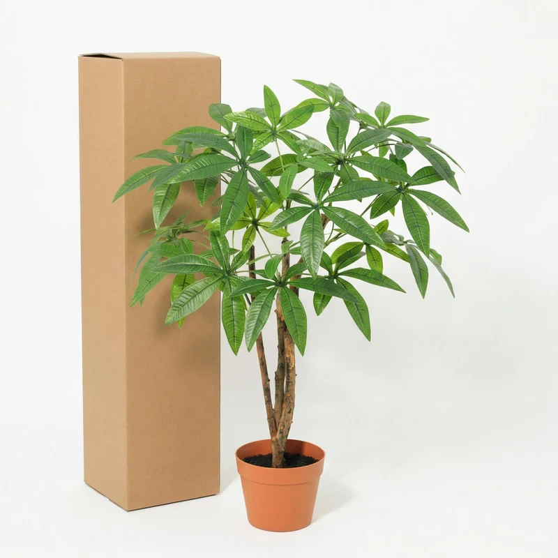 Kunstpflanze Pachira Aquatica in verschiedenen Größen (86cm, 90cm, 150cm, 150cm, 180cm)
