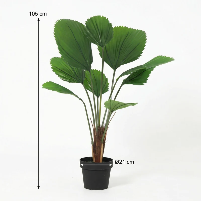 Kunstpflanze Licuala Grandis - 104cm