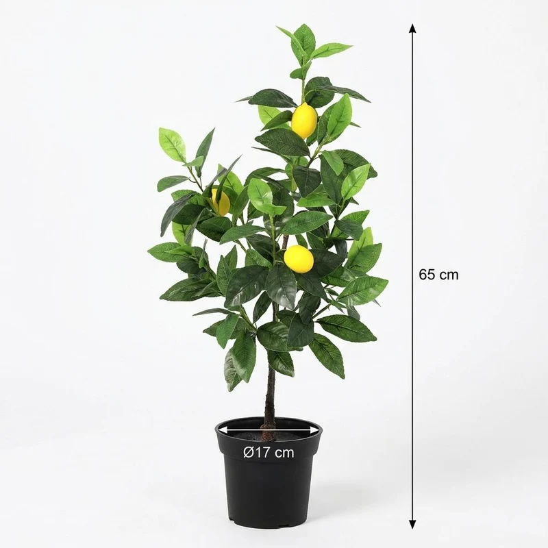 Kunstpflanze Zitronenbaum 65cm & 150cm