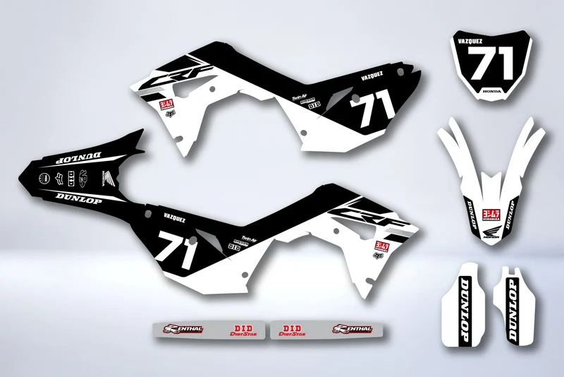 Kit Déco HONDA CRF 450 2017-2020 CRF 250 2018-2021 - MYRZIX