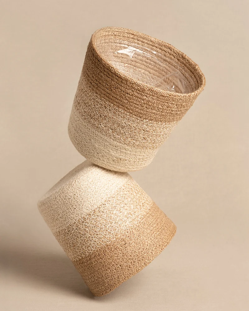Pflanzenkorb aus Jute (Lapis | 16 cm ⌀)
