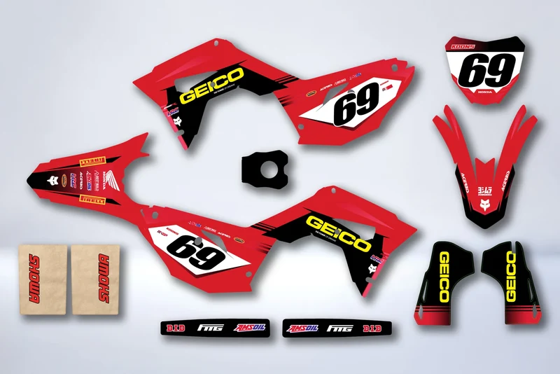 Kit Déco HONDA CRF 450 2017-2020 CRF 250 2018-2021 - SOLXIS