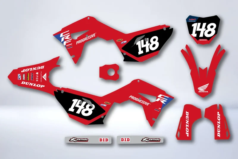 Kit Déco HONDA CRF 450 2017-2020 CRF 250 2018-2021 - GLAVYN