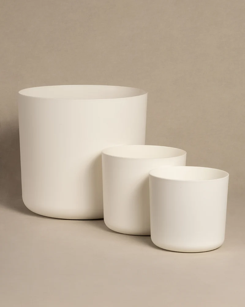 Kunststoff Topfset 'Lumi' (25, 18, 16)
