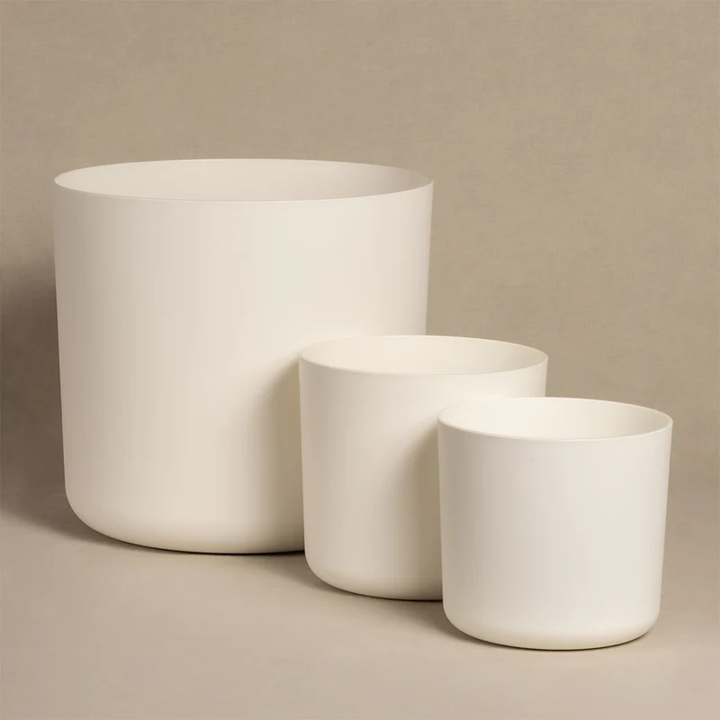 Kunststoff Topfset 'Lumi' (25, 18, 16)
