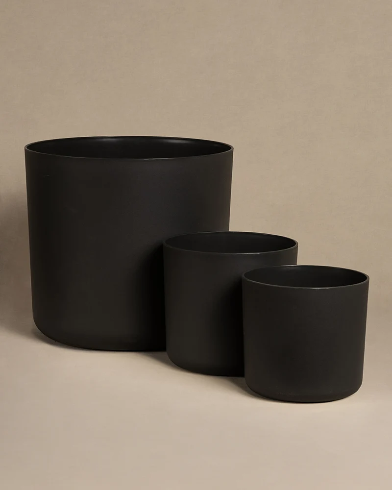 Kunststoff Topfset 'Lumi' (25, 18, 16)